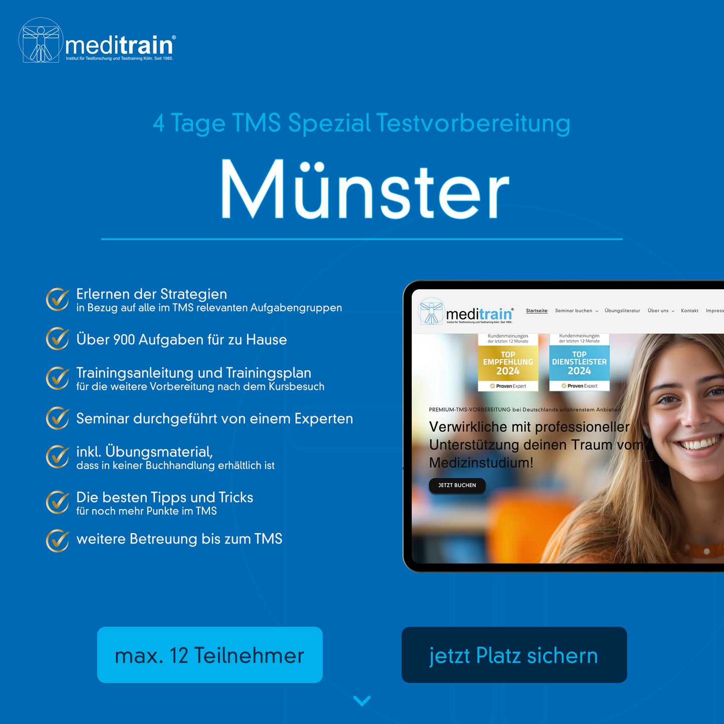 4-Tages Seminar Münster 25.-28.08.26 (Sommerferien)