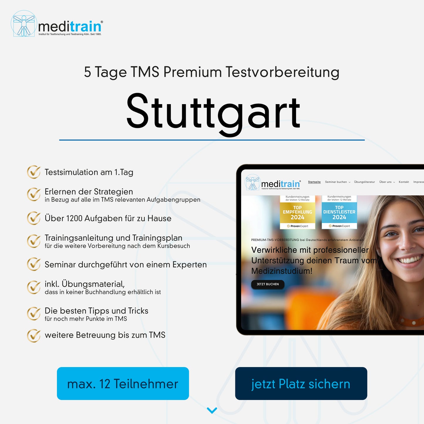 5-Tages Seminar Stuttgart 03.-07.08.26 (Sommerferien)