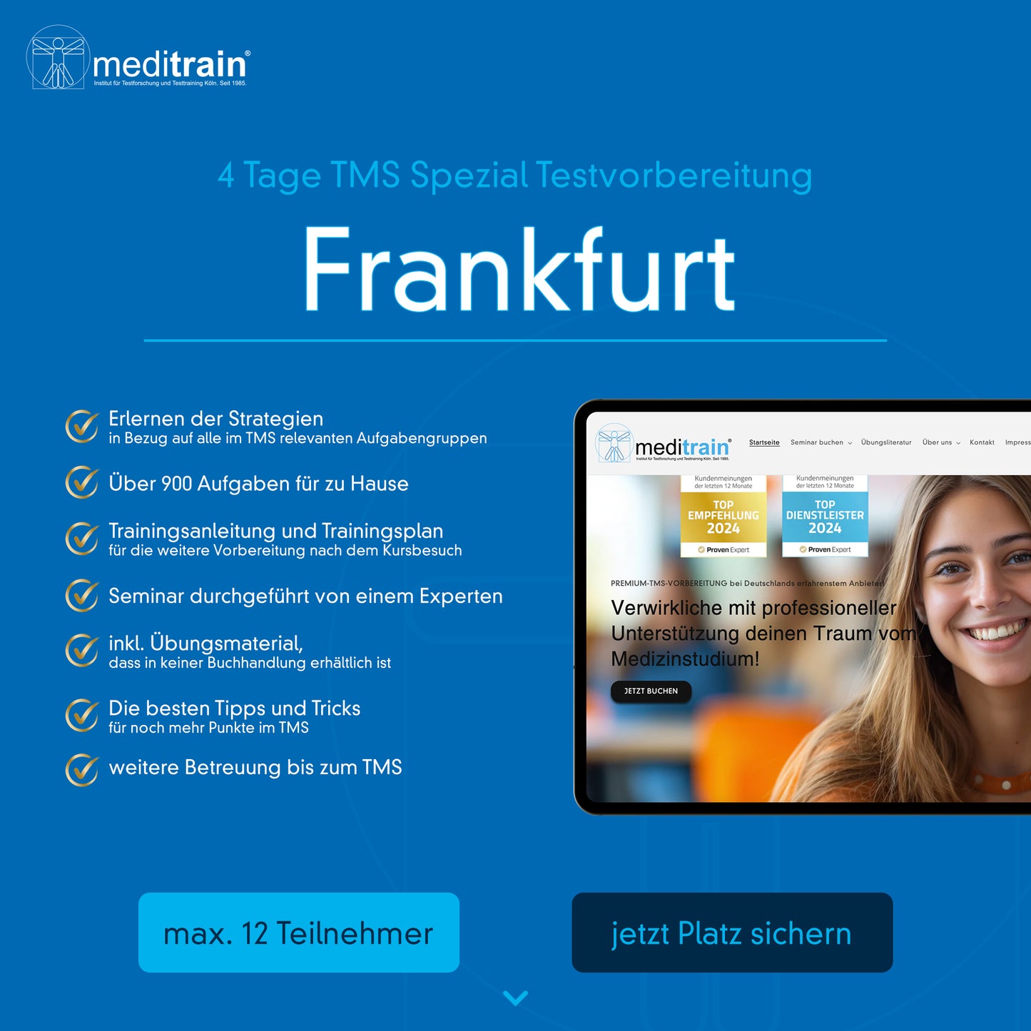 4-Tages Seminar Frankfurt 30.06.-03.07.26 (Sommerferien)